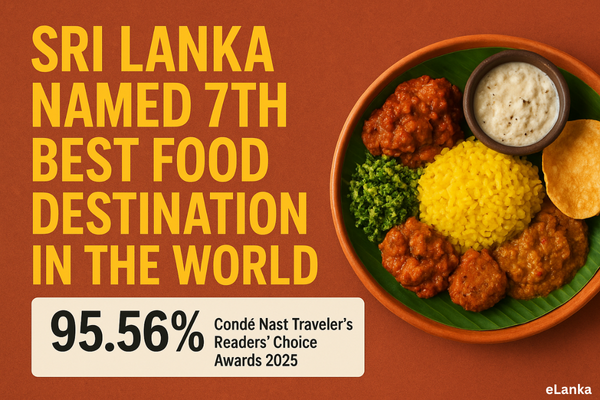 Sri Lanka Ranked 7th Best Food Destination in the World by Condé Nast Traveler 2025