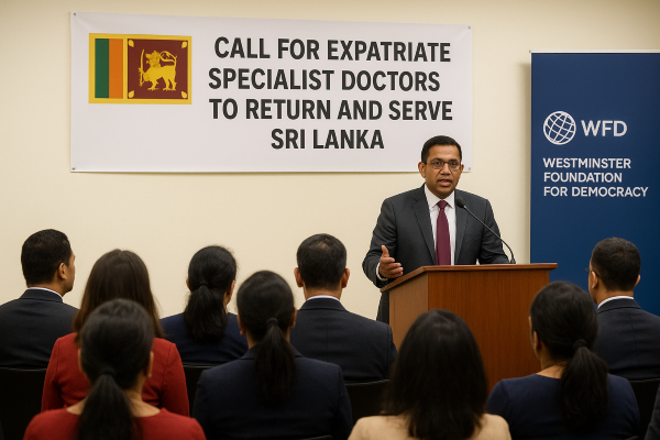 Health Minister urges expatriate specialist doctors in the UK to return and serve Sri Lanka