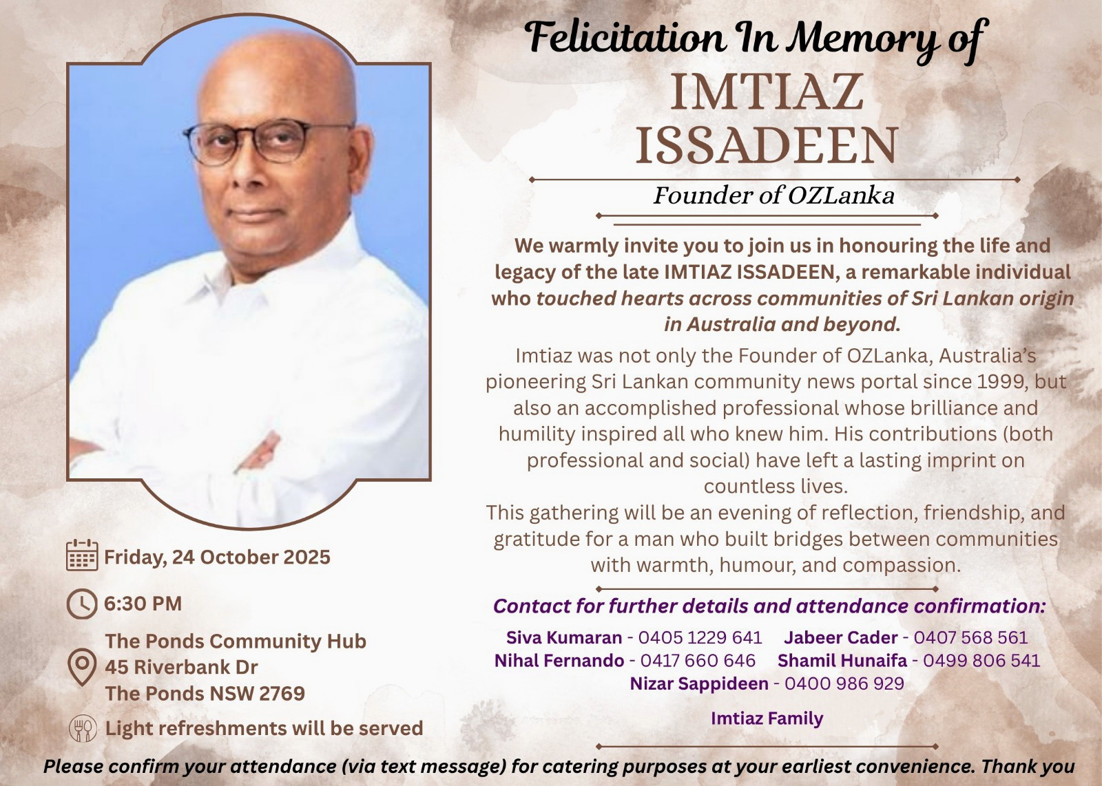 In Memory of Imty – My Photography Guru Rest in peace 