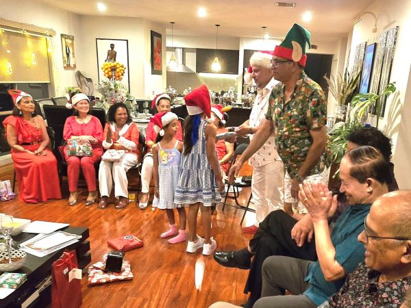 Christmas celebration at Jennifer and Gerard Livera's home was a fun night. - By Trevine Rodrigo in Melbourne.