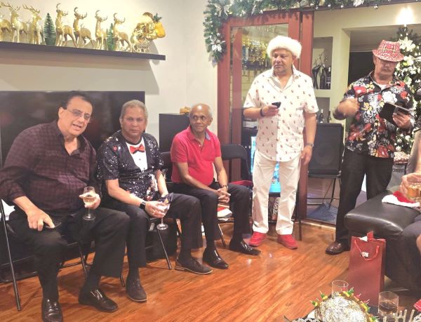 Christmas celebration at Jennifer and Gerard Livera's home was a fun night. - By Trevine Rodrigo in Melbourne.