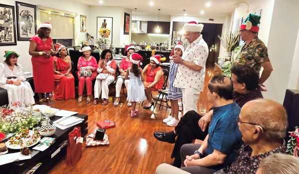 Christmas celebration at Jennifer and Gerard Livera's home was a fun night. - By Trevine Rodrigo in Melbourne.