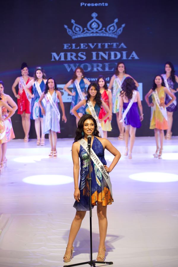 Cyndlerk Elevated Sri Lankan Batik uniqueness at” Elevitta Mrs India World 2025” - By Nisal Rukshan
