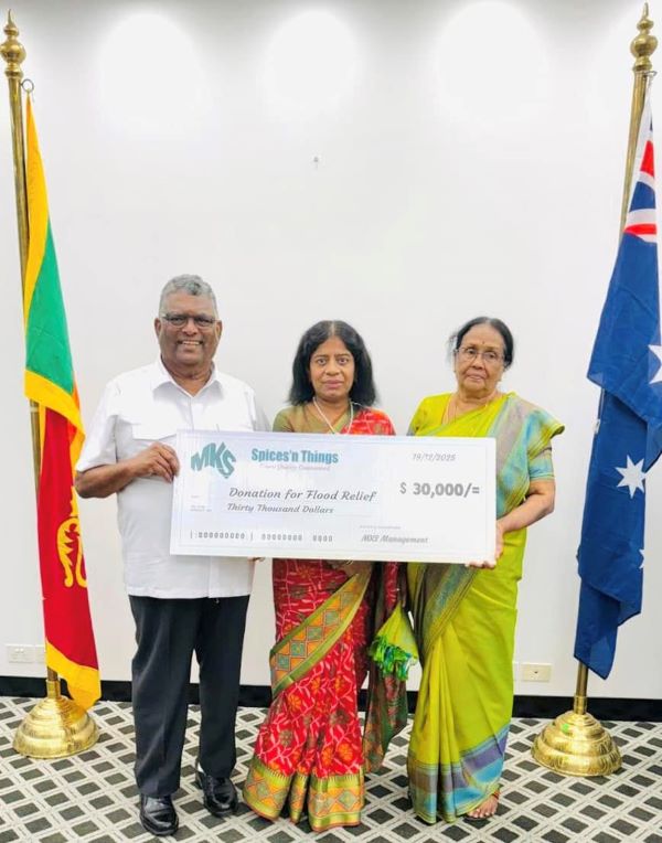 MKS Group donates AU$30,000 for Sri Lanka flood and Cyclone Ditwah relief