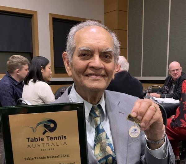 Dr Buddy Reid inducted to The Hall of Fame by Table Tennis Australia.