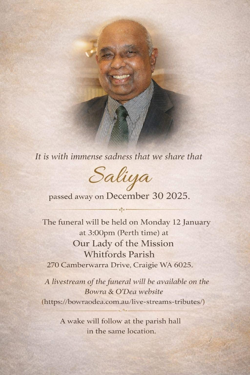 In Loving Memory of Saliya