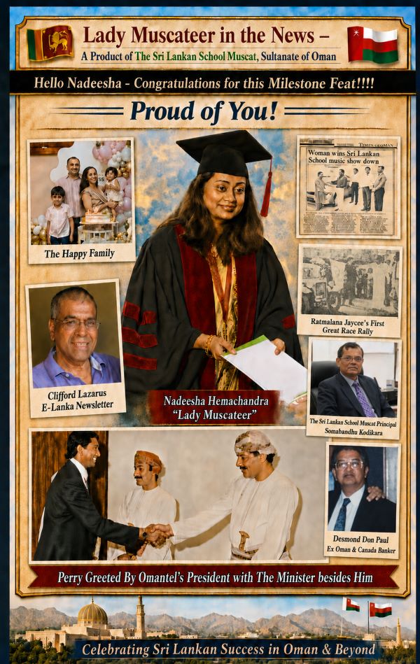 Lady Muscateer in the News - A Product of The Sri Lankan School Muscat Sultanate of Oman eLanka