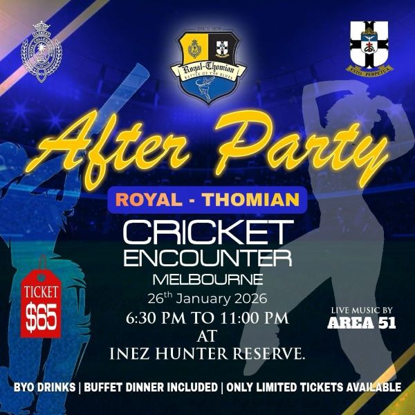 Royal Thomian After Party & Presentation Night(26 January 2026 (Melbourne event)