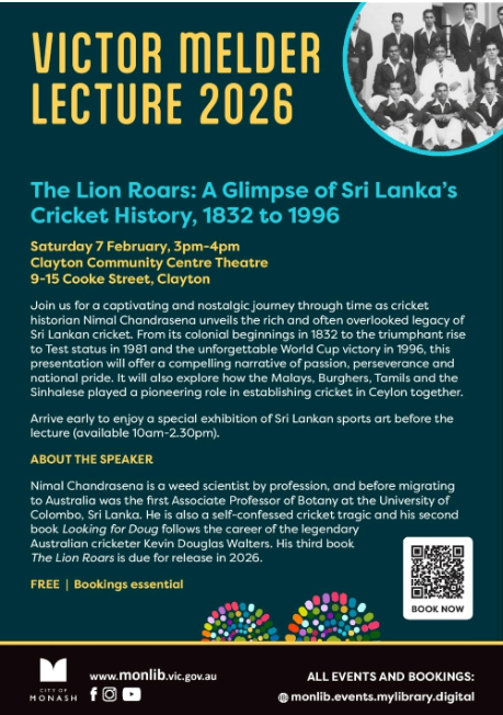 The LION ROARS A Glimpse of Sri Lankas Cricket History (1832 to 1996)