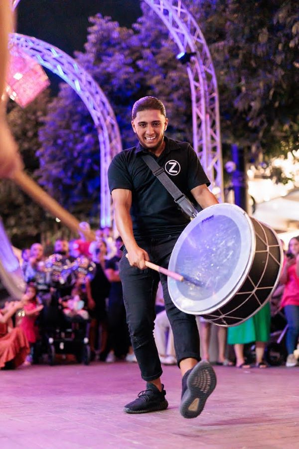 Drumming up the crowd at Most Blessed Nights