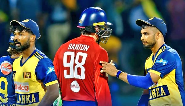 England cruise past inocous Sri Lanka to take the T20 series in rain curtailed Pallekelle.  Limited contributions from batters cost home team any chance of being competitive.  5