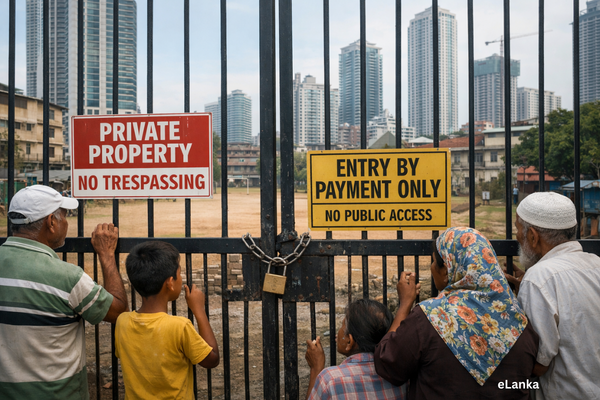 Gated and locked public - By Arundathie Abeysinghe