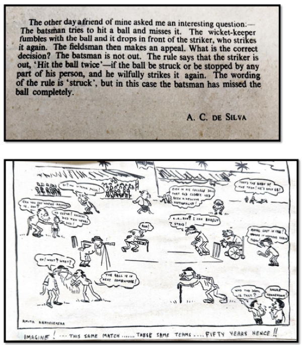60th Anniversary of the 1966 STC Cricket Season - The Two Architects of STC’s Remarkable Campaign Skipper Anura Tennekoon & Deputy, Sriantha Rajapakse - compiled