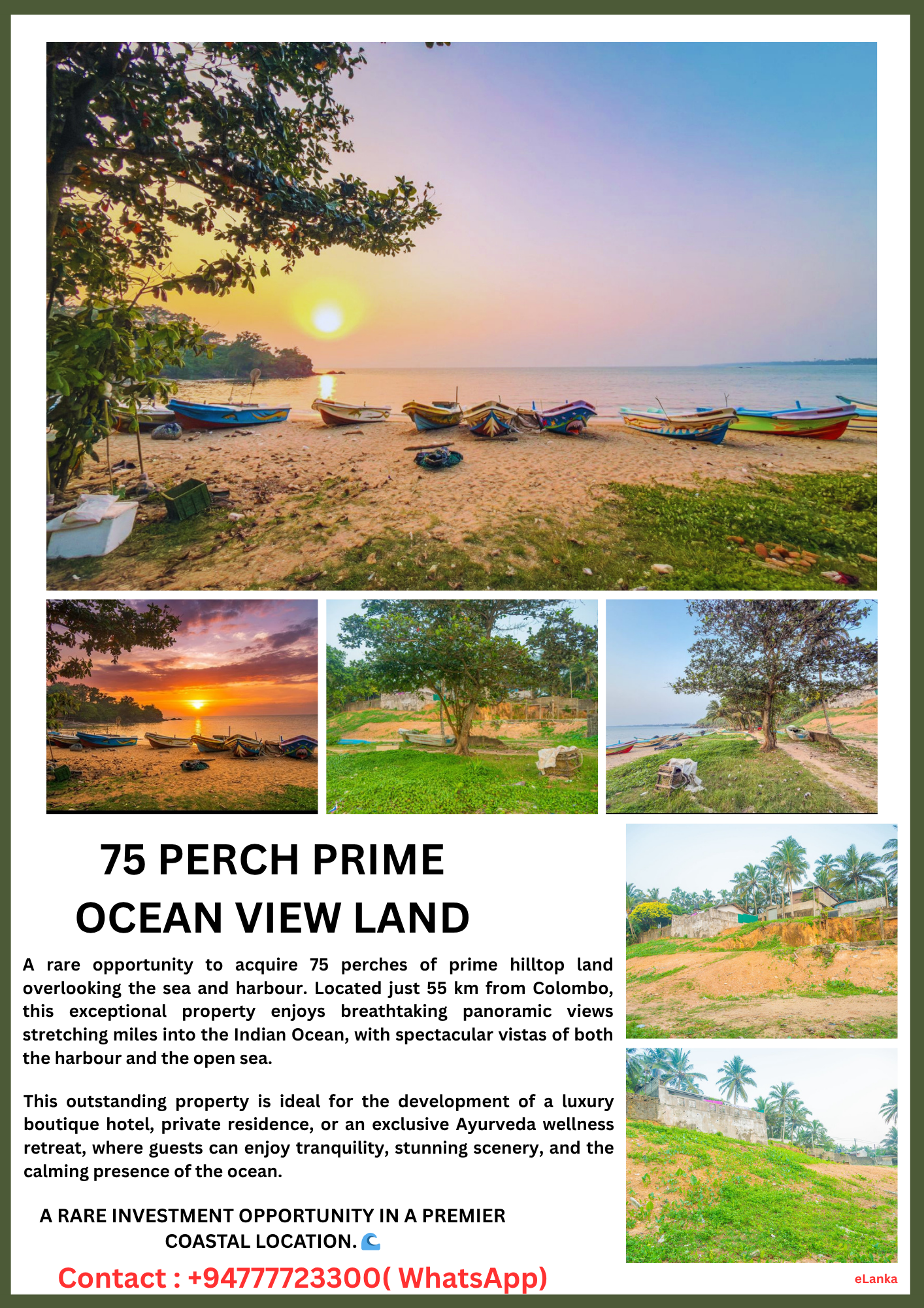 75 Perch Prime Ocean View Land