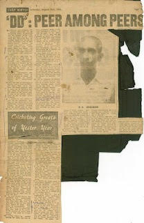 JAYASINGH (DD) REMINISCED PRIOR TO THE 121st ANNUAL BIG MATCH BETWEEN RICHMOND AND MAHINDA COLLEGES