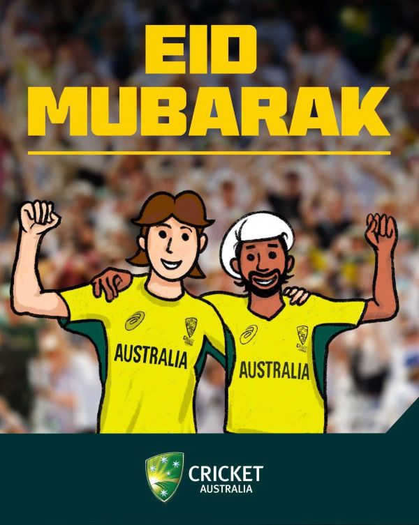 ‘EID MUBARAK - from Cricket Australia-eLanka