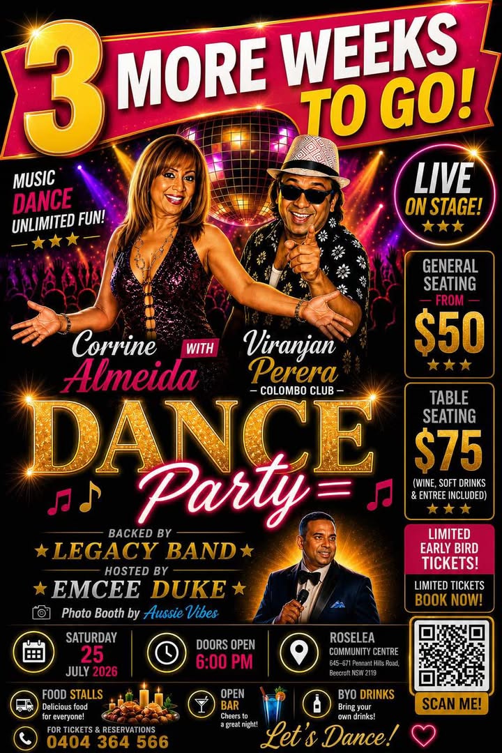 AN EVENING OF MUSIC, DANCE & UNLIMITED FUN!-SATURDAY 25 JULY 2026