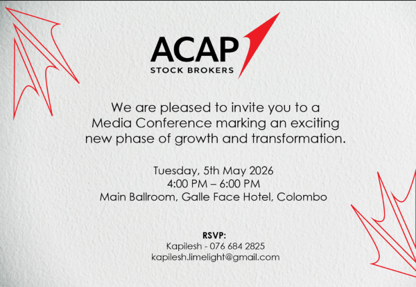 Invitation-Press Conference - ACAP Stockbrokers