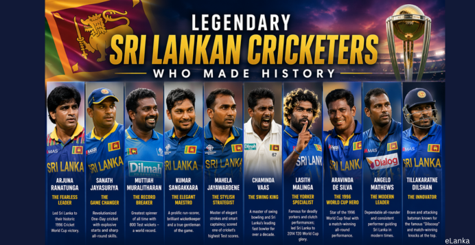 Legendary Sri Lankan Cricketers Who Made History - By Malsha - eLanka