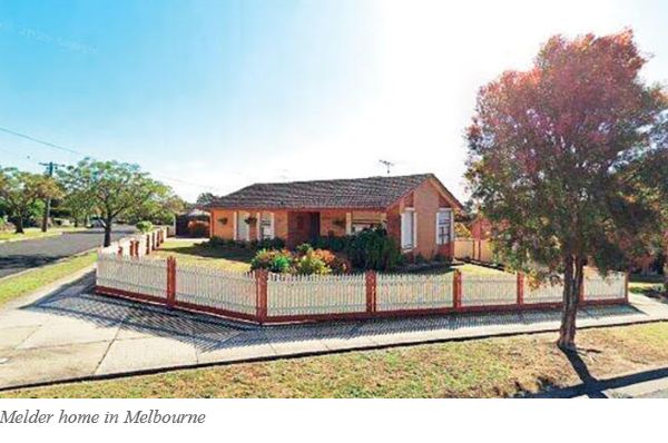 Melder home in Melbourne
