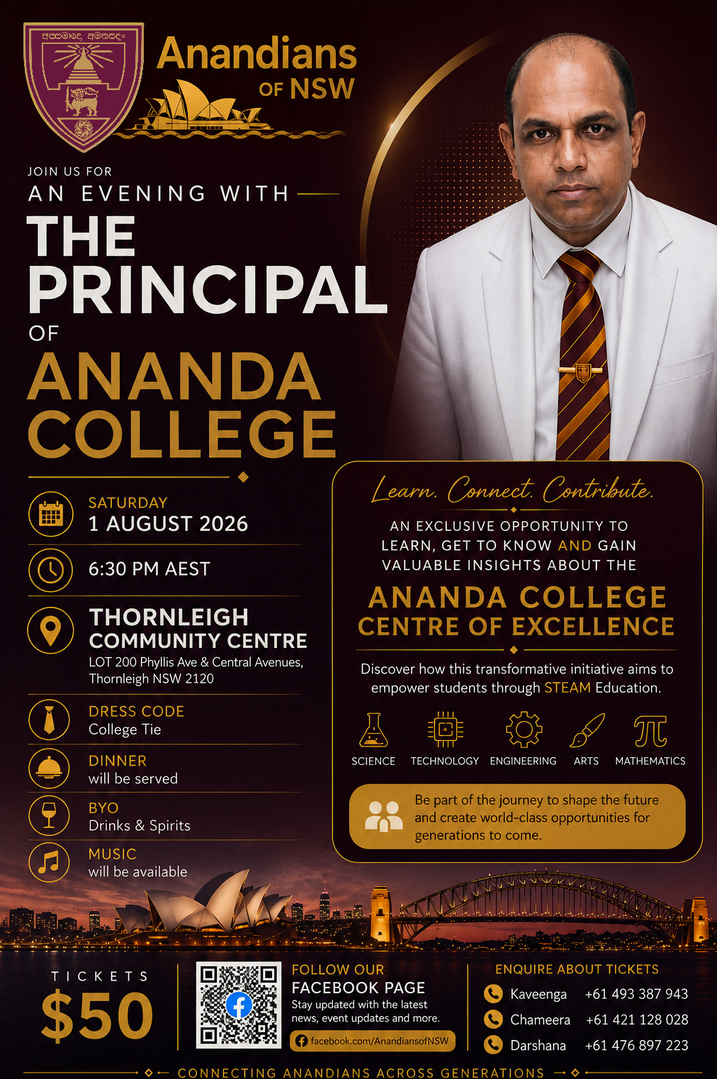 A Historic First for Anandians in New South Wales – Principal of Ananda College to Visit Australia