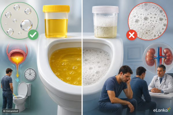Concerns regarding the occurrence of foamy urine-eLanka