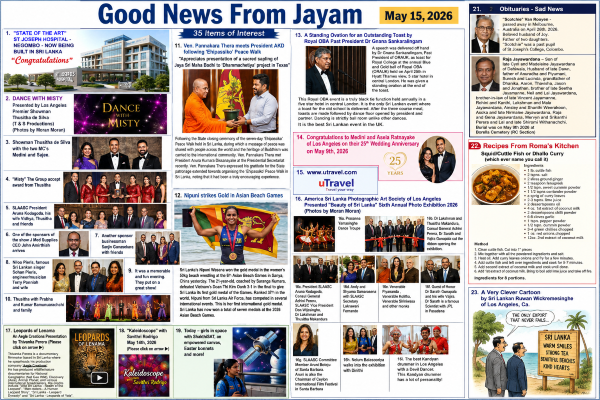 Good News From Jayam May 15, 2026 Pls Scroll Down 35 items