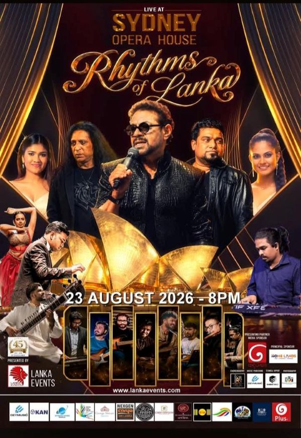 Rhythms of Lanka (Grand Musical Concert)-23rd August 2026(Sydney Event)