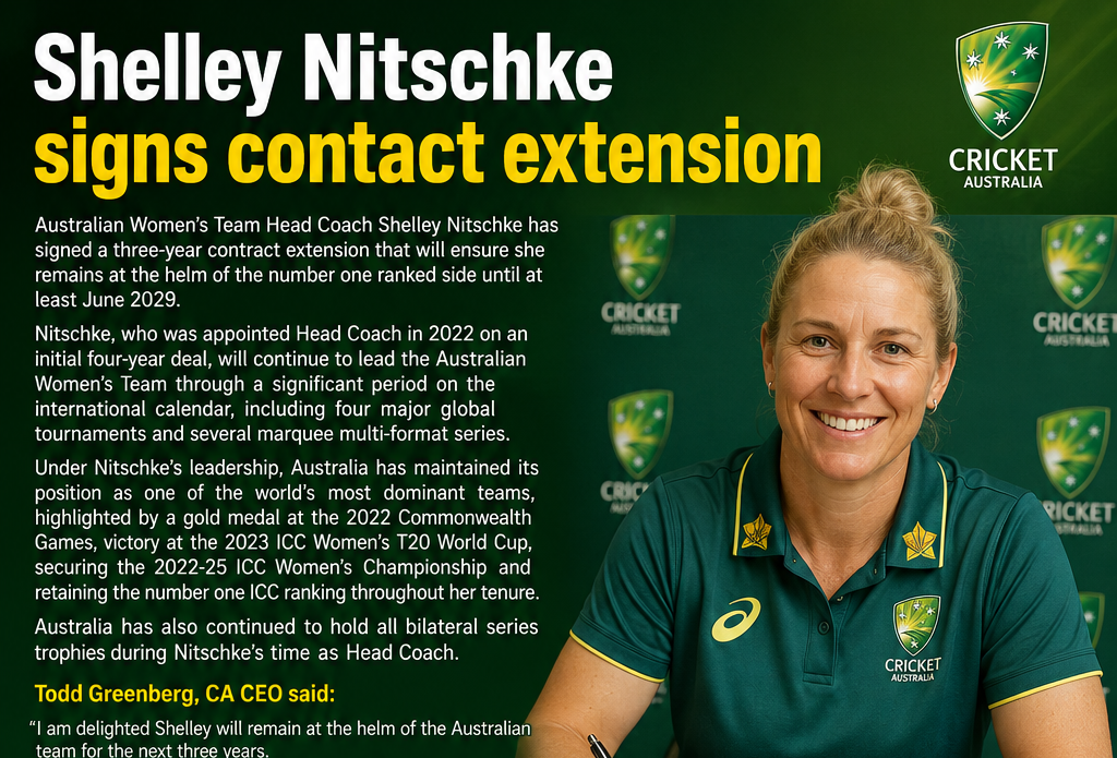 Shelley Nitschke signs contact extension