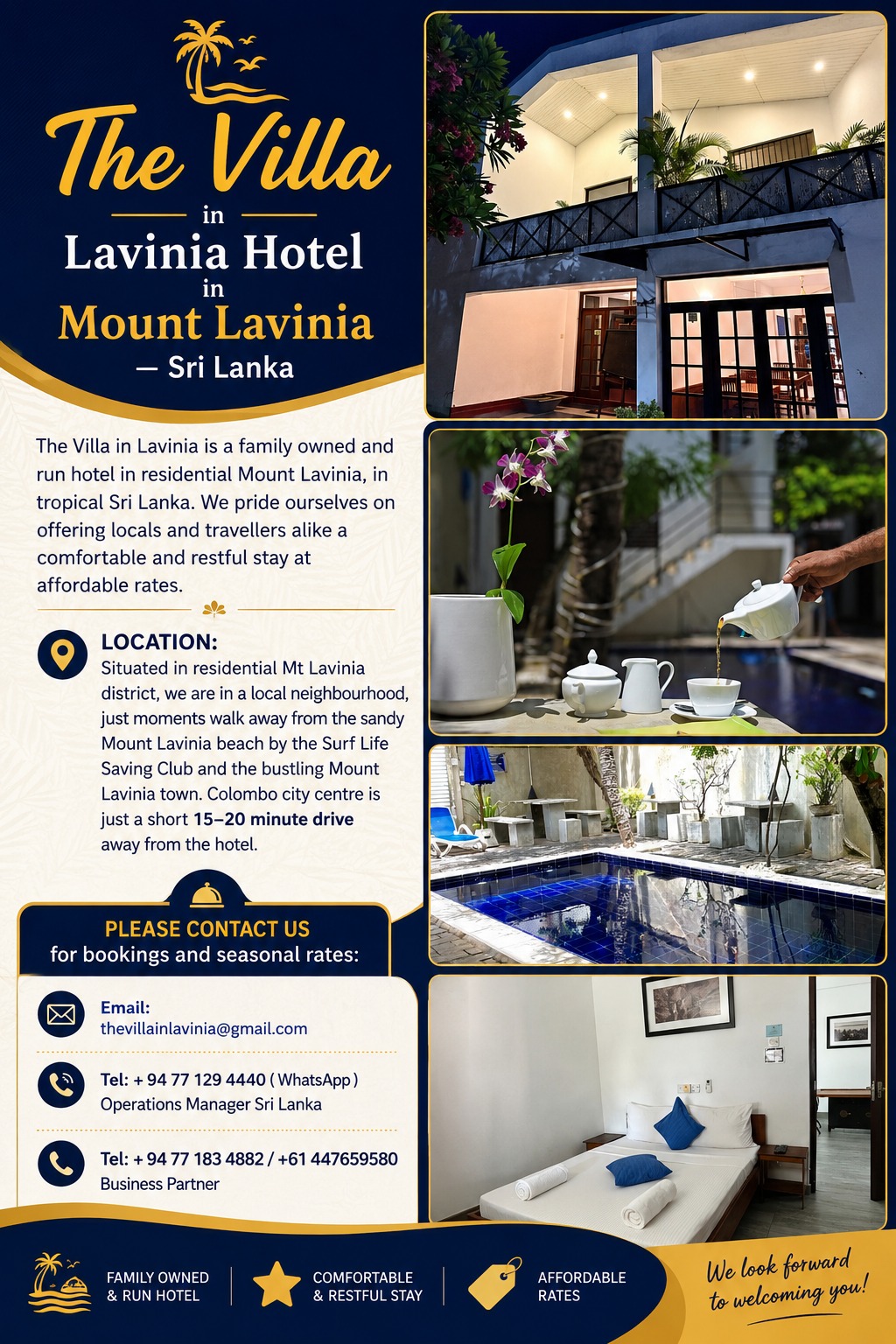 The Villa in Lavinia Hotel in Mount Lavinia – Sri Lanka