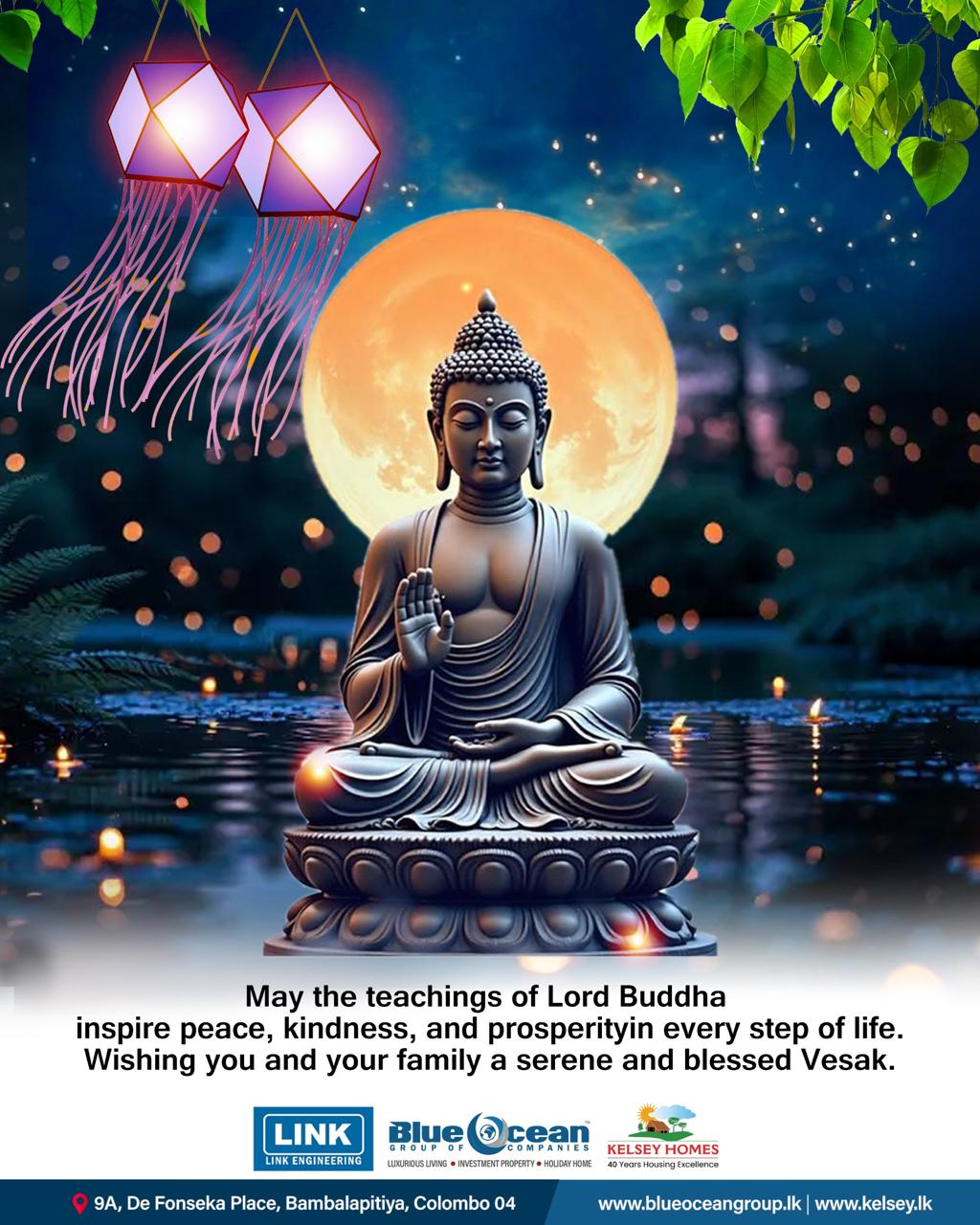 Vesak Blessings from Blue Ocean Group & Kelsey Homes