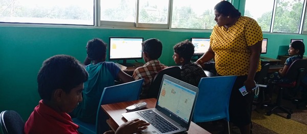 Neth Dharmasiri co-founder of Thadus CodeLabs helping rural children learn coding in Sri Lanka