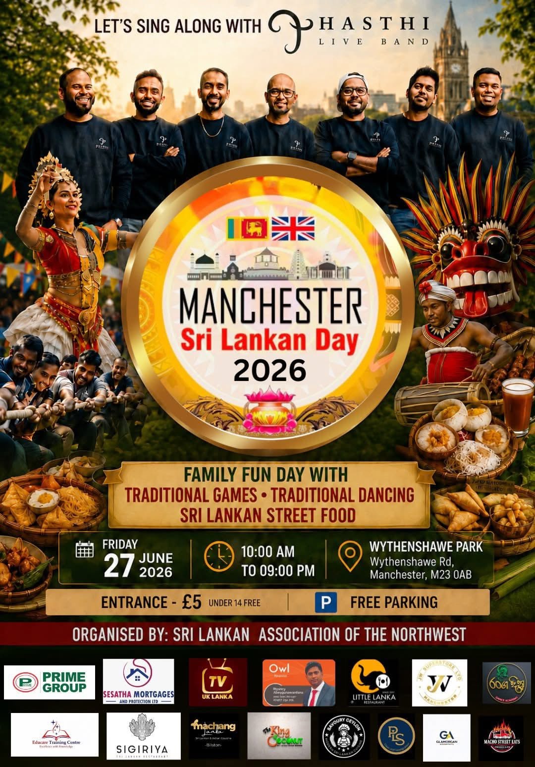 MANCHESTER Sri Lankan Day - June 27 - 10AM Till 09 PM ( Uk Event )