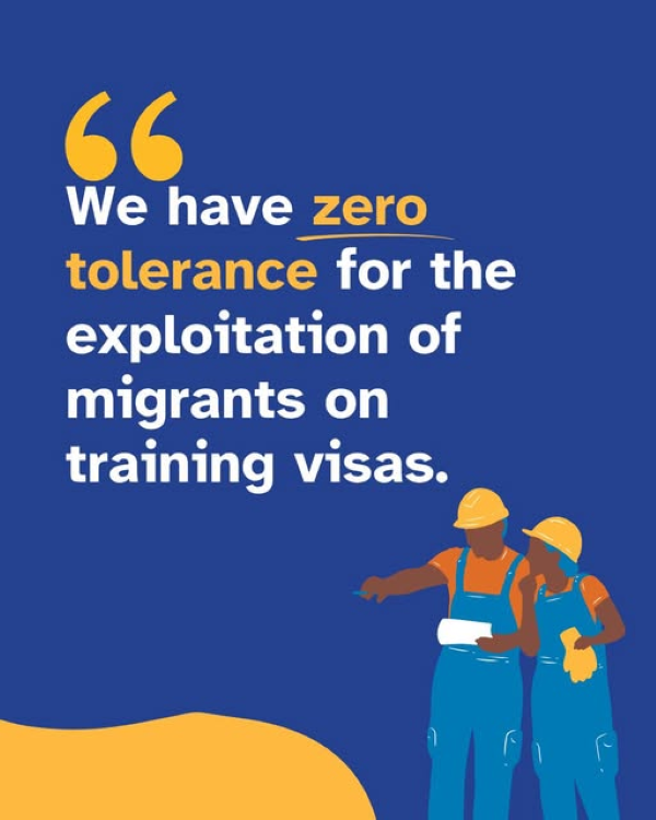 Migrants on Training Visas - Exploitation and Reporting