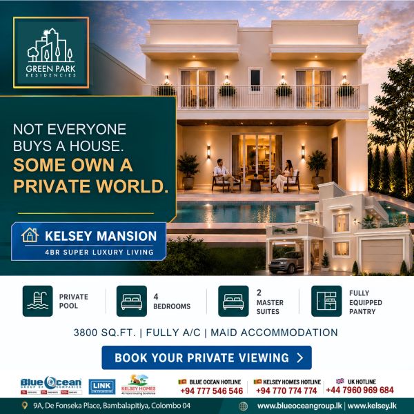 Not Everyone Buys a House.Some Own a private World - KELSEY MANSION - by Blue Ocean Group of Companies