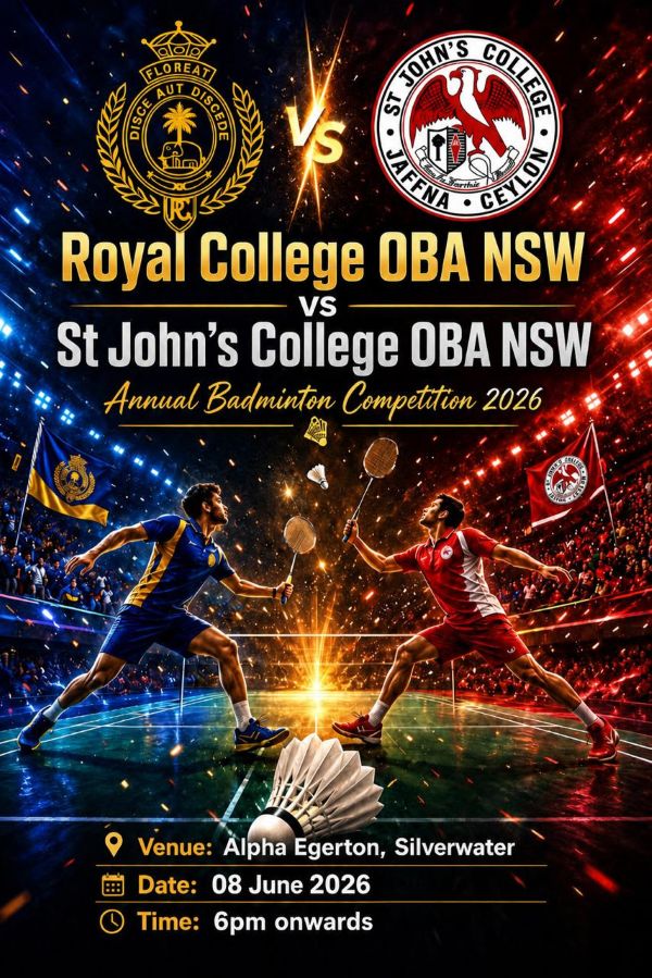 Royal vs St John's – Annual Badminton Competition 2026
