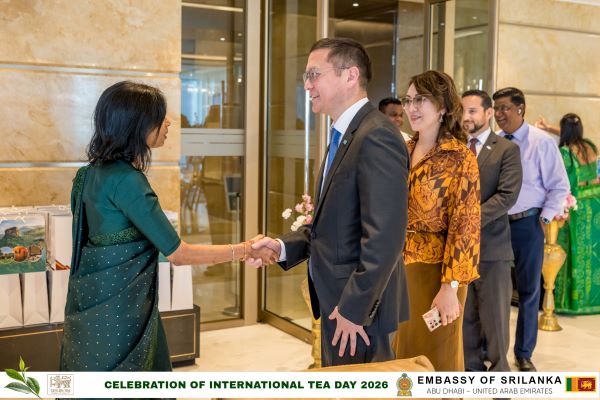 Sri Lanka Tea day in Abu Dhabi - Organised by Dr Arusha Cooray - Sri Lanka’s Ambassador to the United Arab Emirates