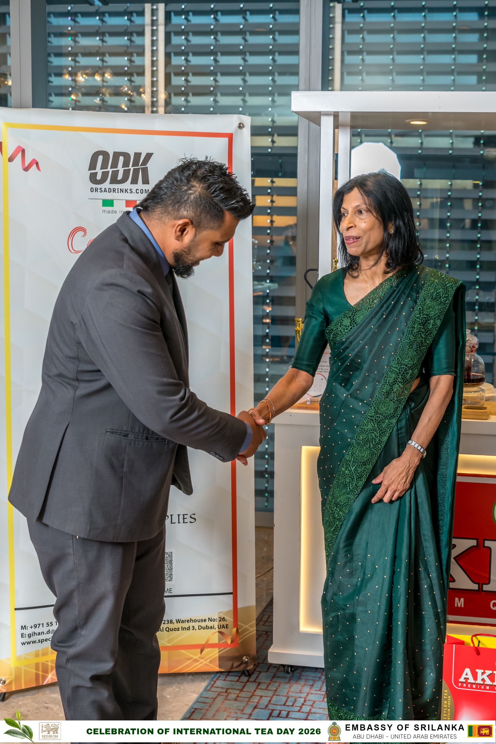 Sri Lanka Tea day in Abu Dhabi - Organised by Dr Arusha Cooray - Sri Lanka’s Ambassador to the United Arab Emirates