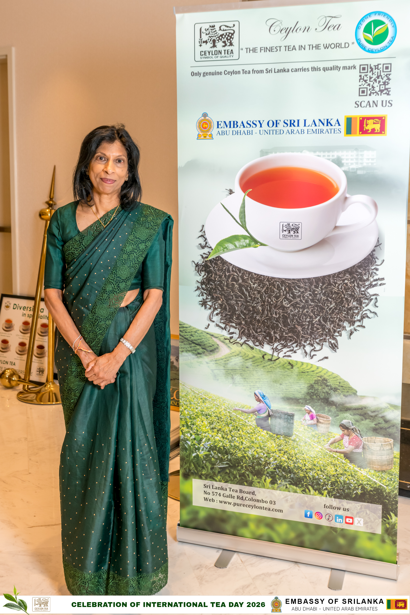 Sri Lanka Tea day in Abu Dhabi - Organised by Dr Arusha Cooray - Sri Lanka’s Ambassador to the United Arab Emirates
