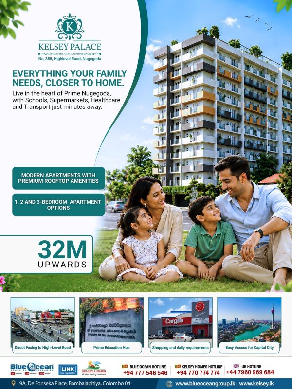 Luxury living in the heart of Nugegoda. Experience Kelsey Palace