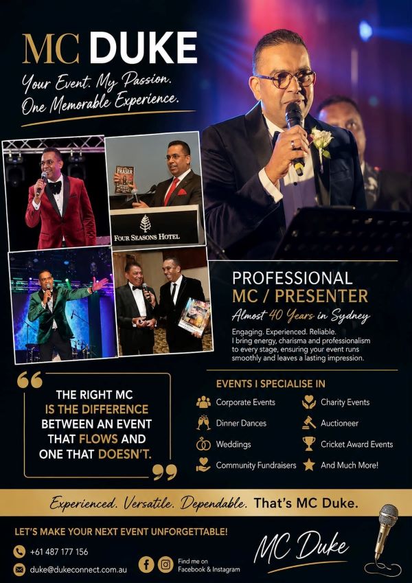 MC Duke professional MC and presenter in Sydney