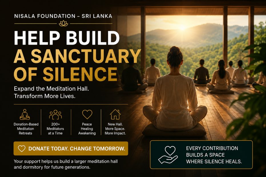 Nisala Foundation meditation hall expansion in Sri Lanka