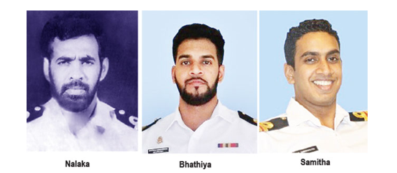 Parakrama (Nalaka) and two sons Bhatiya and Dr Samitha