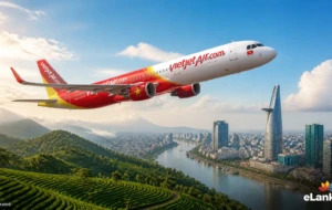 Sri Lanka Vietnam flight route