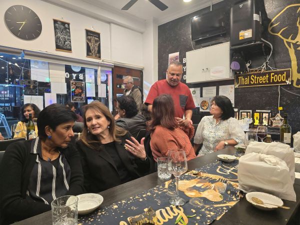 Catching up with close friends at Thai Street Food in Bentleigh