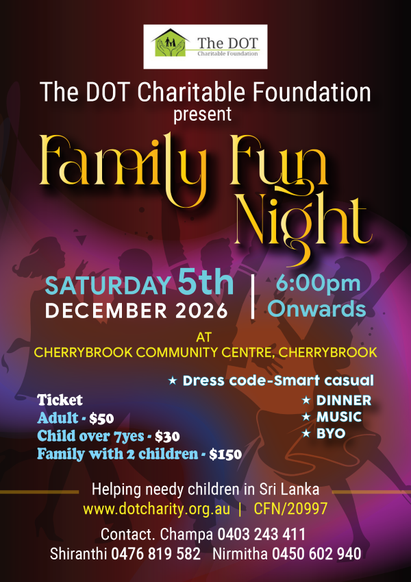 DOT Annual Fundraising Event on 5th December 2026-eLanka