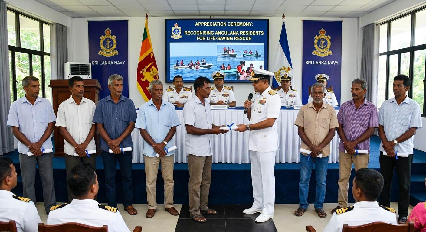 Angulana residents rescue Sri Lanka Navy personnel