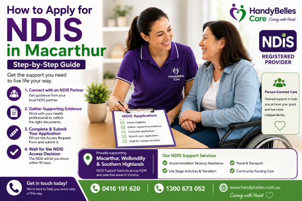 How to apply for NDIS in Macarthur with support from an NDIS Registered Provider | HandyBelles Care