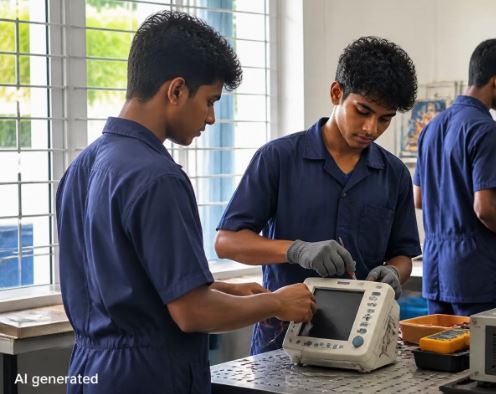 Sri Lankan Vocational Students Use Their Skills to Support 33 Hospitals