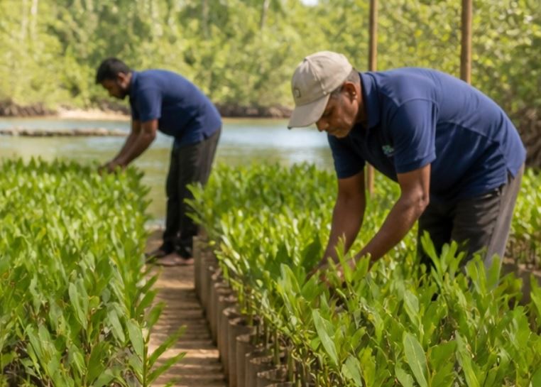 Tokyo Cement Plants 100,000 Mangroves Along Sri Lanka’s Coastline